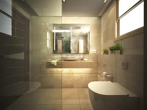 تصميم حمام مميز للضيوف